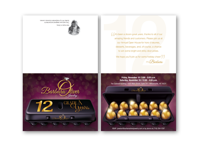 2016 Barbara Oliver & Co. Jewelry Holiday Event Invitation