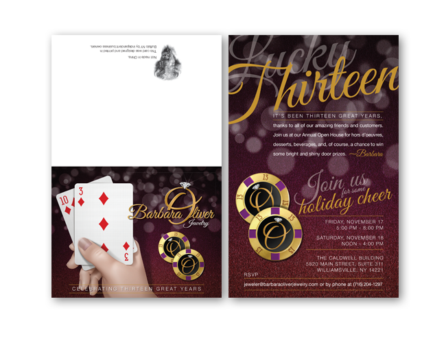 2017 Barbara Oliver & Co. Jewelry Holiday Event Invitation