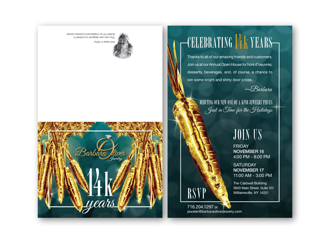 2018 Barbara Oliver & Co. Jewelry Holiday Event Invitation