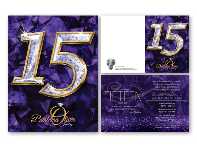 2019 Barbara Oliver & Co. Jewelry Holiday Event Invitation