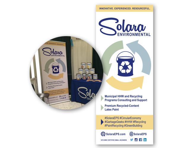 Solara Pop-Up Banner and Printed Table Cloth